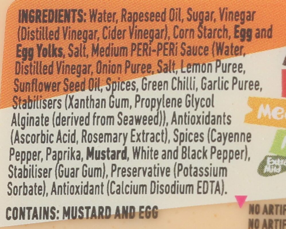 nando's perinaise tangy & spicy mayo