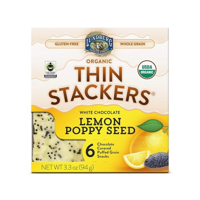 lunderg white cholate lemon poppy stackers pack