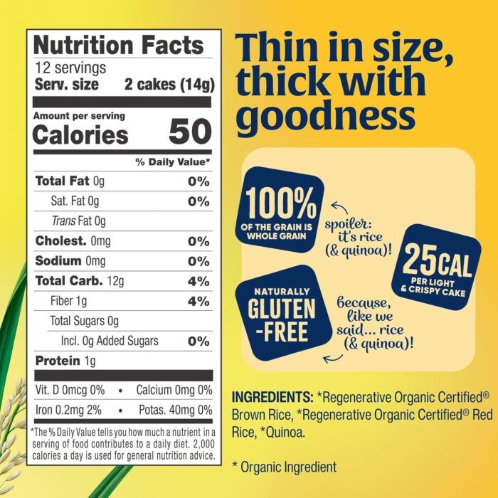 lundberg organic thin stackers red rice & quinoa pack