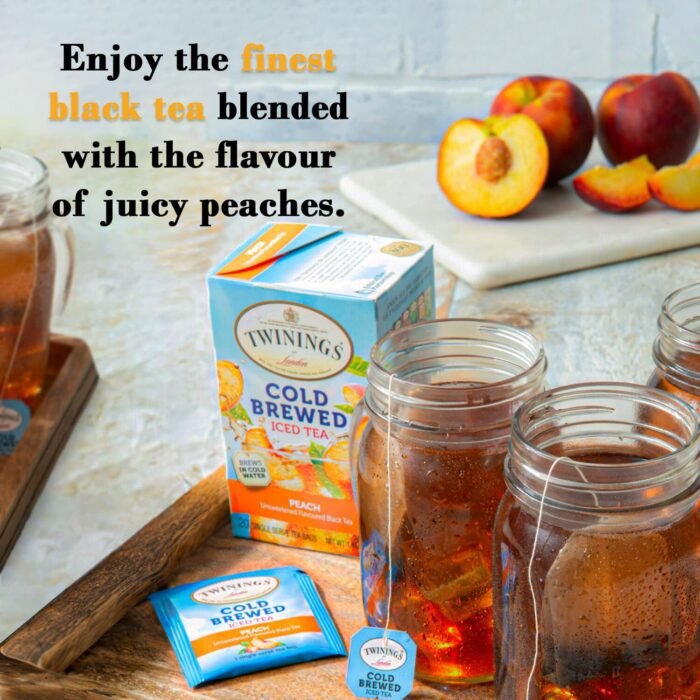 twinings cold brewed peack iced tea pack