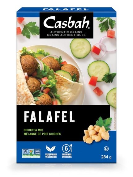casbah authentic grains falafel chickpea mix pack