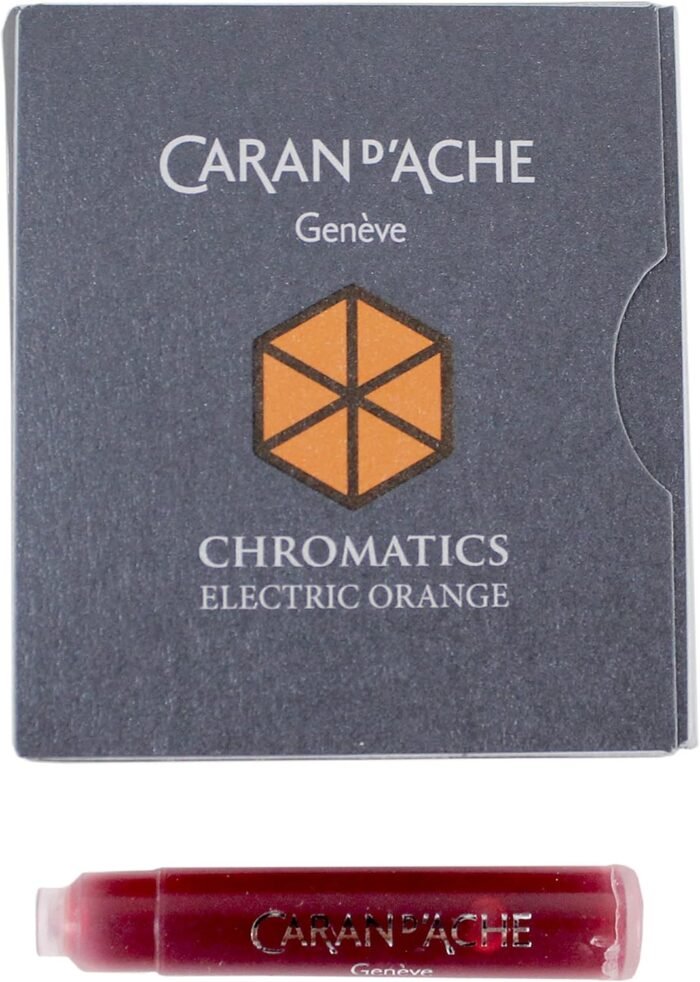 caran d ache cd ink cartridges electric orange