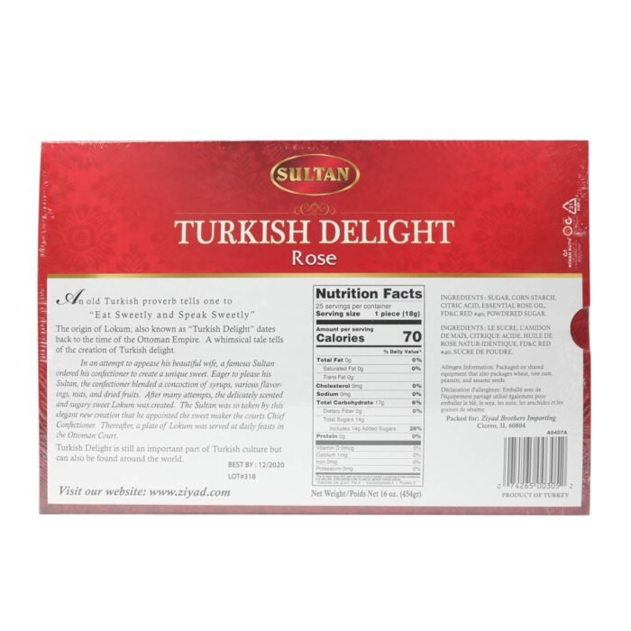sultan turkish delight rose pack