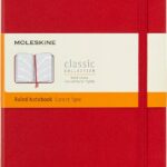 moleskine classic expanded notebook red l 400 pages