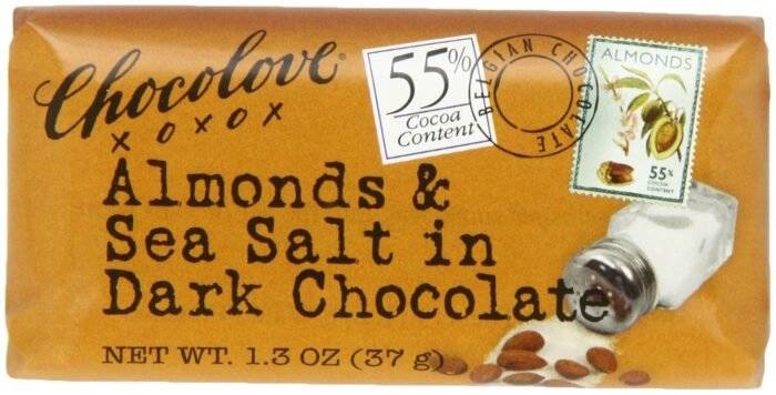 chocolove almonds & sea salt in dark chocolate