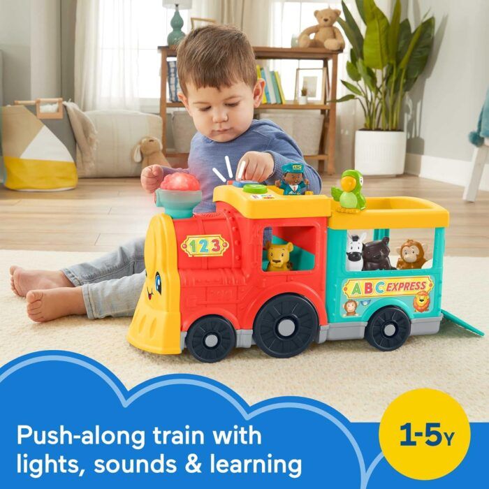 fisher price little people abc animal train toy