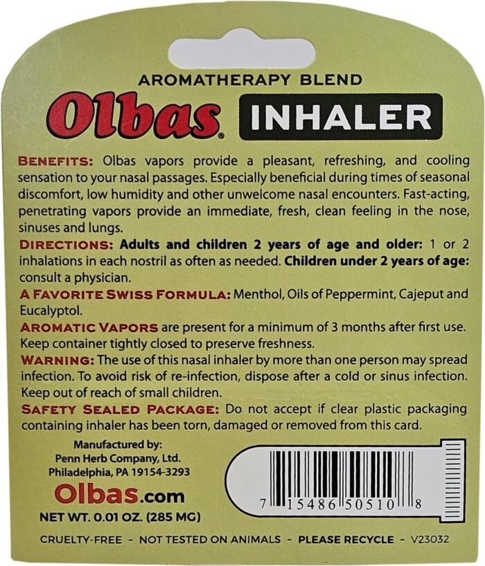 olbas inhaler pocket size