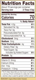 bobs red mill organic golden flaxseed meal pack