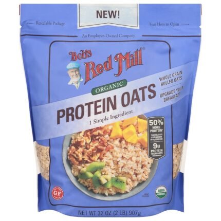 bobs red mill organic high protein oats pack