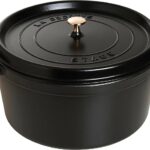 Staub 1103425 Black Cast Iron, Round Cocotte, 34cm