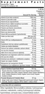rainbow light high potency prenatal multivitamin