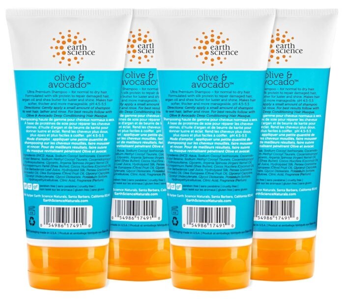 earth science olive & avocado oil shampoo