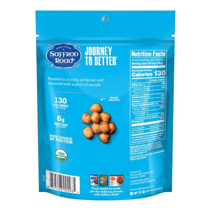 staffron road crunchy chickpea snacks sea salt