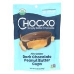 chocxo dark chocolate peanut butter cups pack