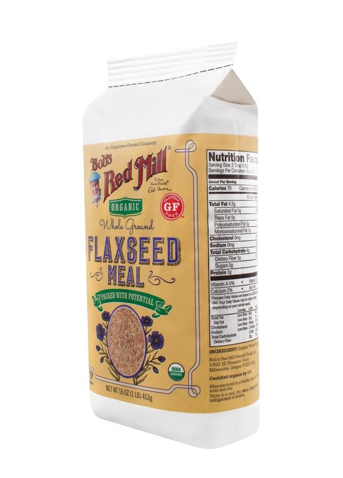 bobs red mill organic brown flaxseed meal pack