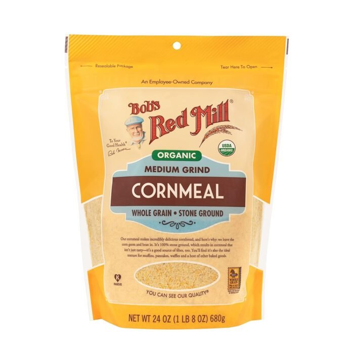 bob's red mill organic medium cornmeal pack