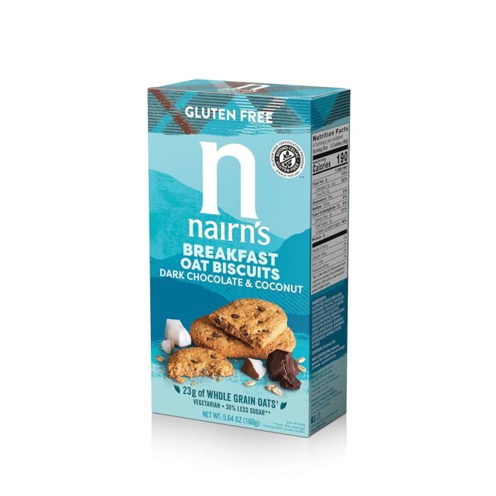 nairns chocolate & coconut biscuits pack