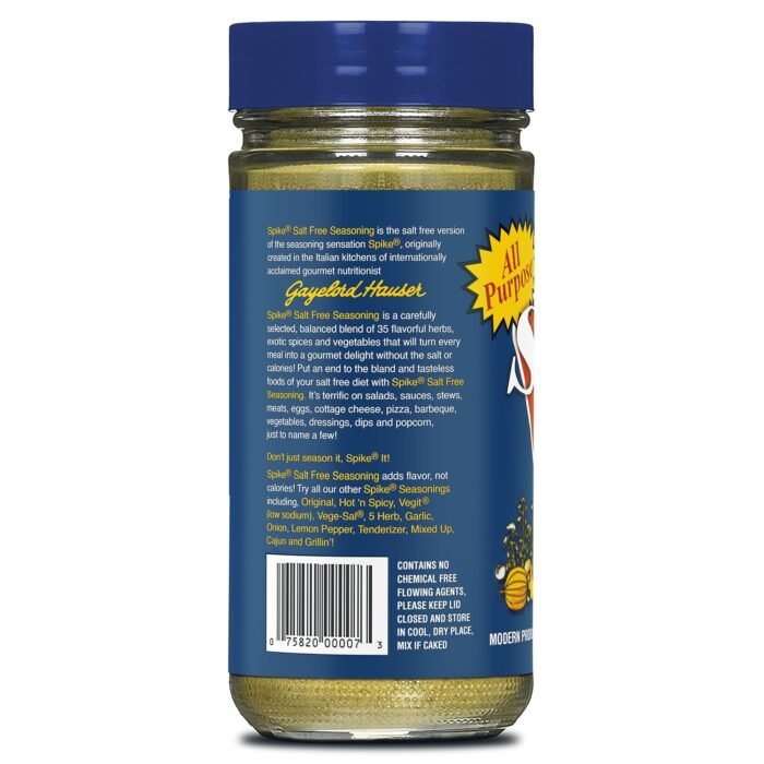 spike seasoning salt free and gluten free