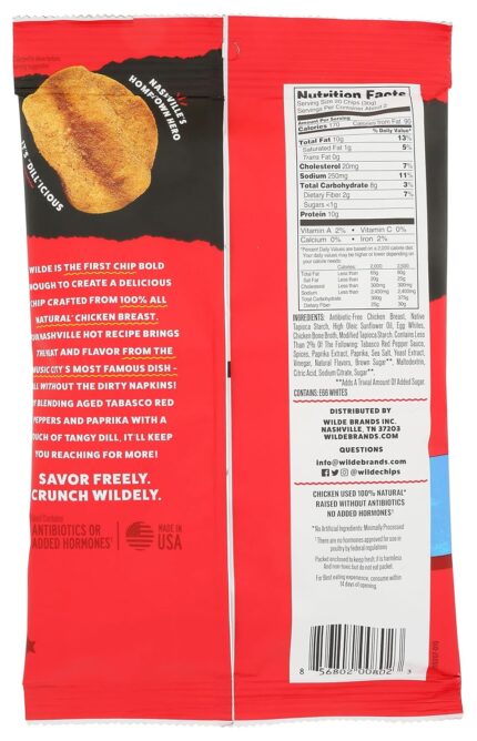 nashville hot chicken chips by wilde chips pack