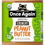 once again organic crunchy peanut butter