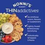 nonni's thin addictives pistachio almond crisps pack