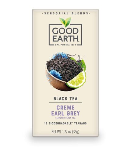 good earth sensorials creme eari grey black tea pack