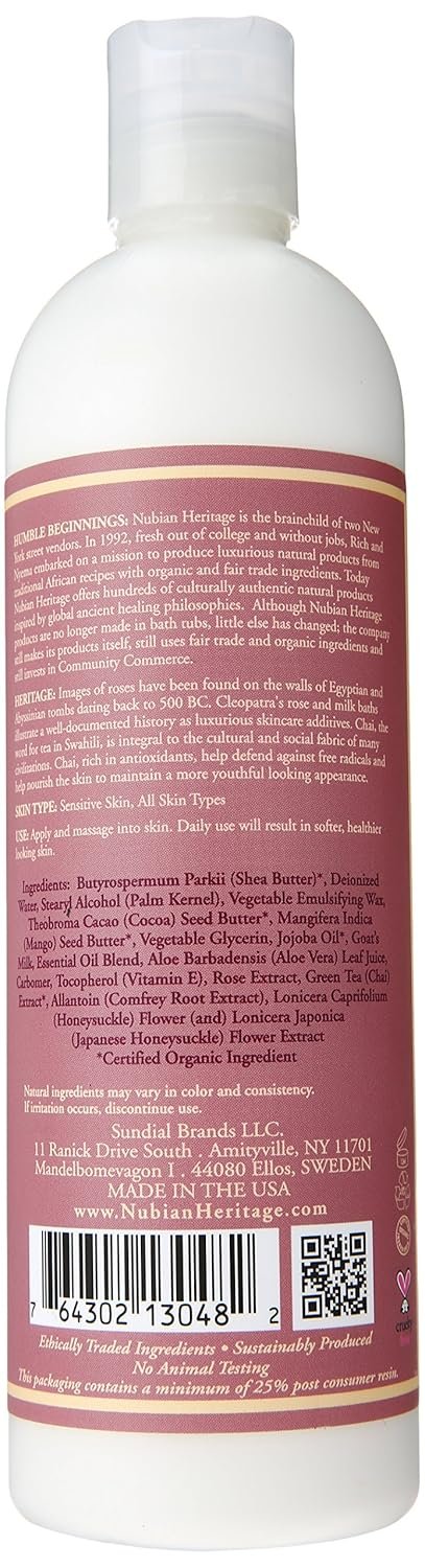 nubian heritage goats milk & chai lotion