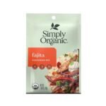 simply organic fajita seasoning pack