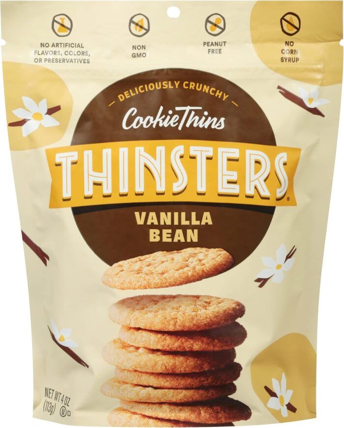 thinsters cookie thins vanilla bean pack