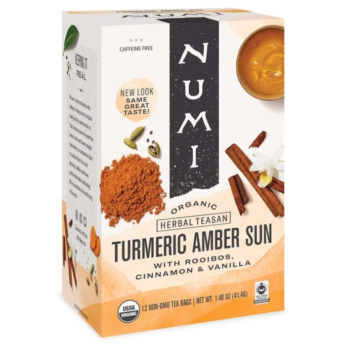 numi organic tea tumeric amber sun pack