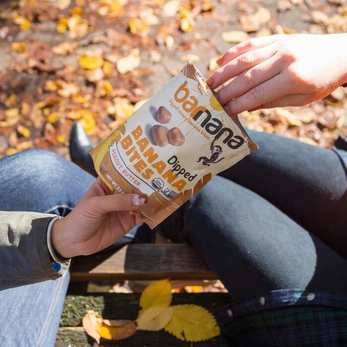 barnana peanut butter dipped banana bites pack