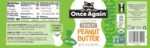 once again organic crunchy peanut butter