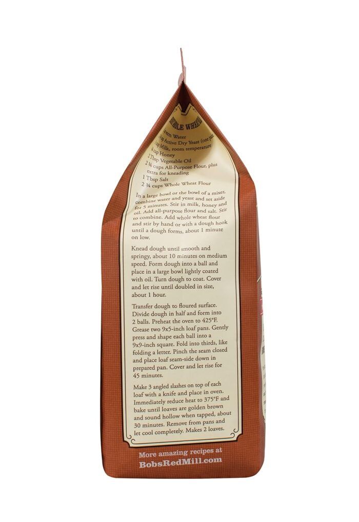 Bob's Red Mill Whole Wheat Flour, 5 Pound - Image 4