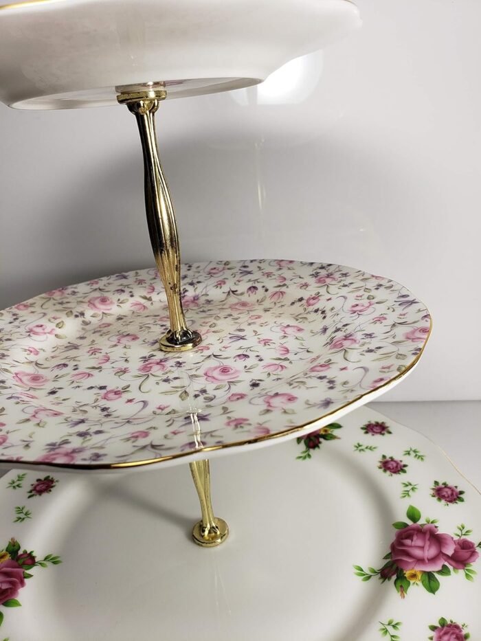 royal albert country roses white cake stand