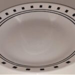 corelle livingware black white luncheon plate