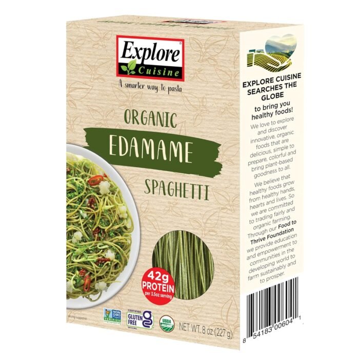exlore cuisine organic edamame spaghetti pack