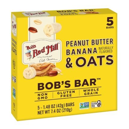bobs red mill peanut butter banana & oats snack bar pack