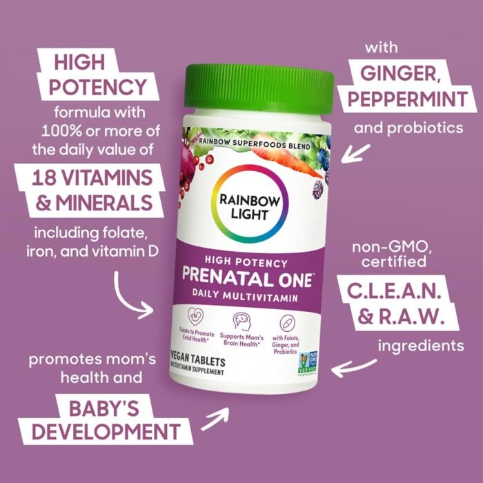 rainbow light high potency prenatal multivitamin