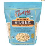 bobs red mill organic extra thick rolled oats pack