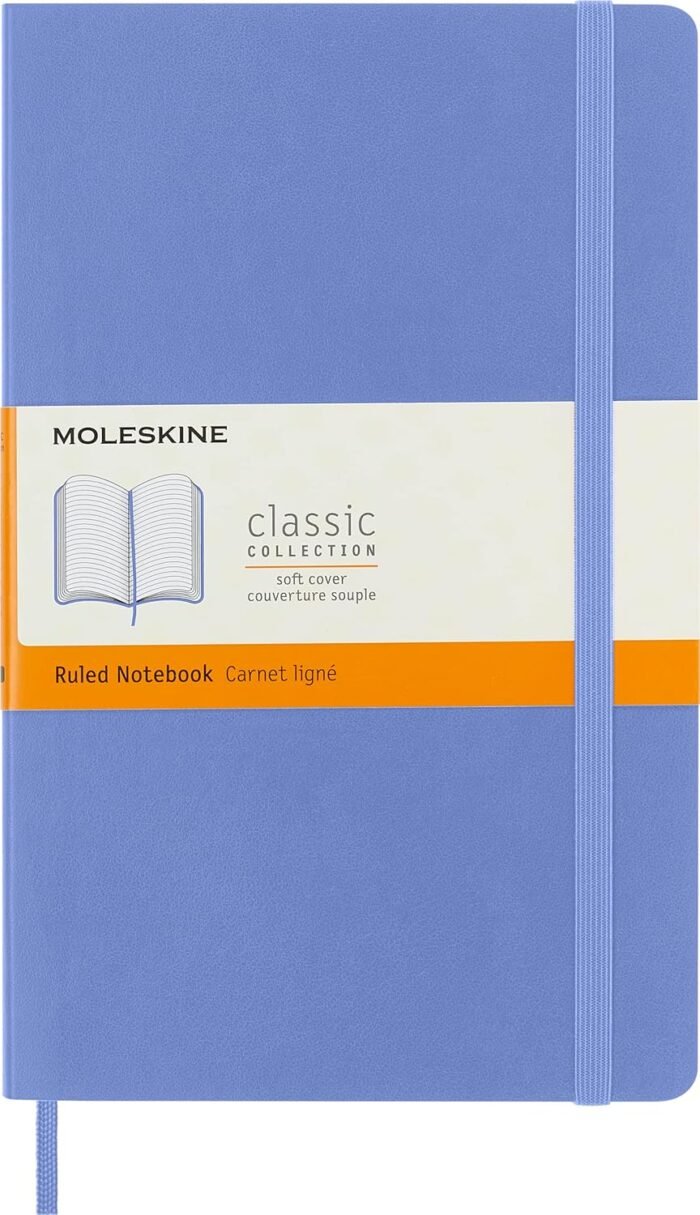 moleskine classic notebook soft cover blue l 192 pages