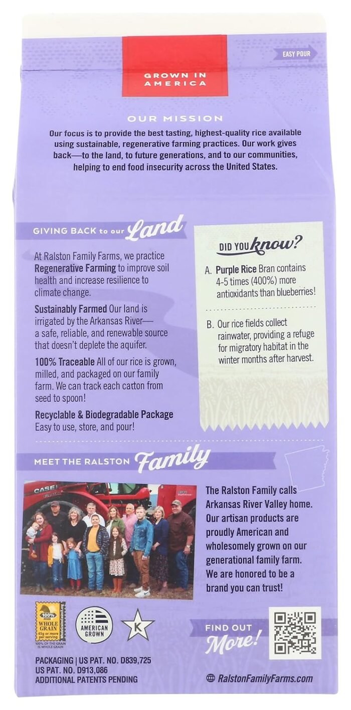 ralston family farms purple rice pack