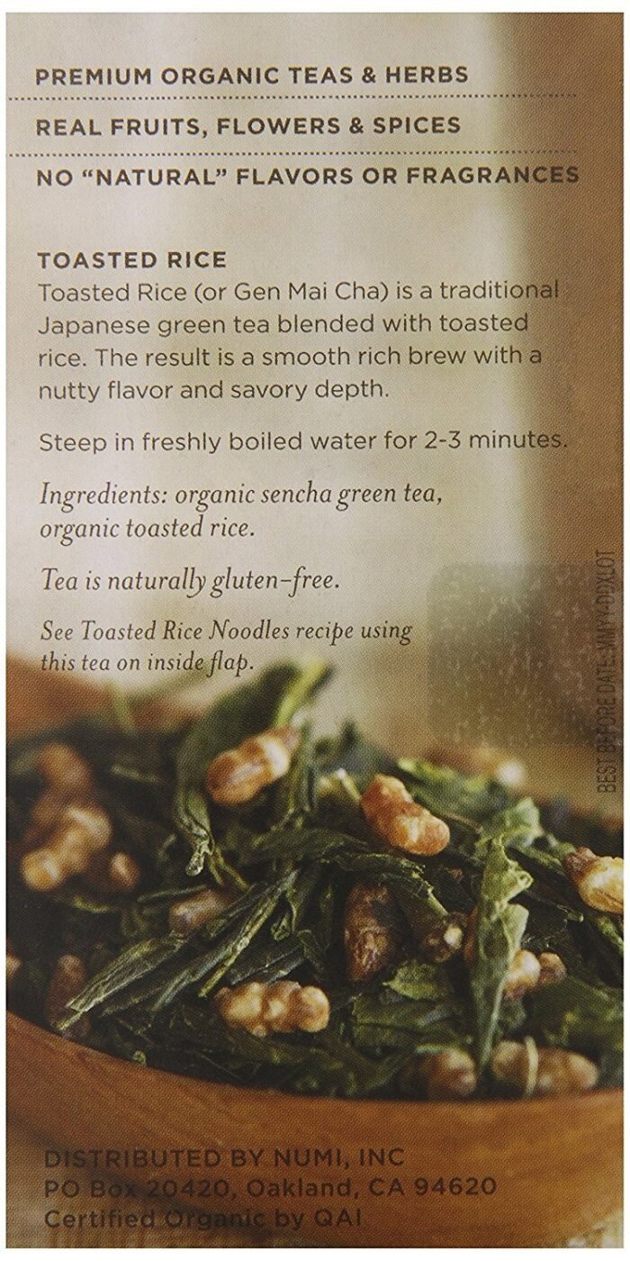 numi tea matcha toasted rice pack