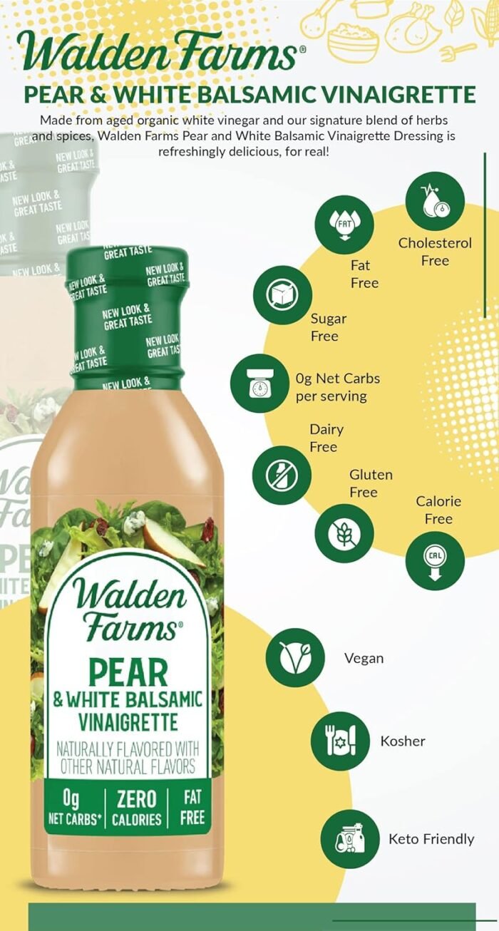 walden farms pear & white balsamic dressing