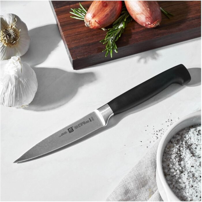 zwilling four paring knife silver black