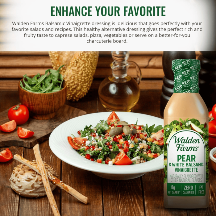 walden farms pear & white balsamic dressing