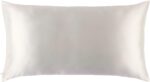 slip silk king pillowacase white