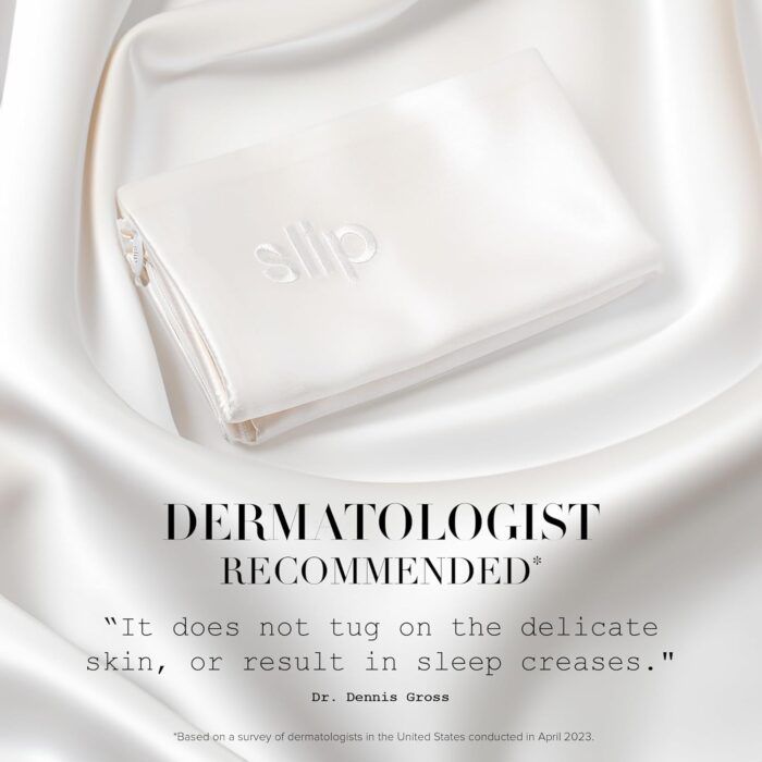 slip silk king pillowacase white