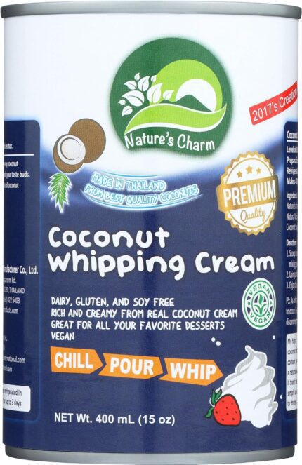 natures charm coconut whipping cream