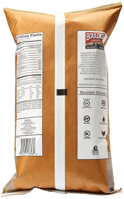 kettle cooked canyon cut potato chips nutrition facts
