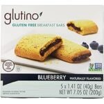 glutino breakfast bars blueberry